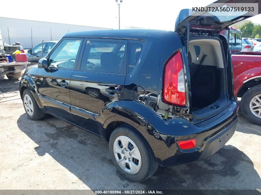 2013 Kia Soul VIN: KNDJT2A56D7519133 Lot: 40198994