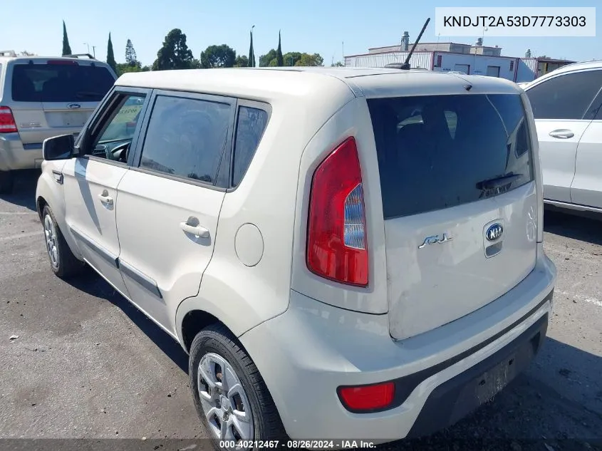 KNDJT2A53D7773303 2013 Kia Soul