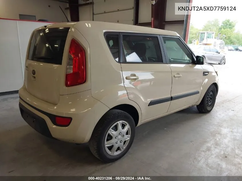 KNDJT2A5XD7759124 2013 Kia Soul