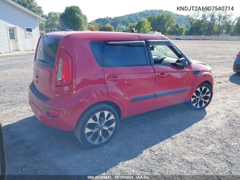 2013 Kia Soul +/!/Sport VIN: KNDJT2A69D7540714 Lot: 40284842