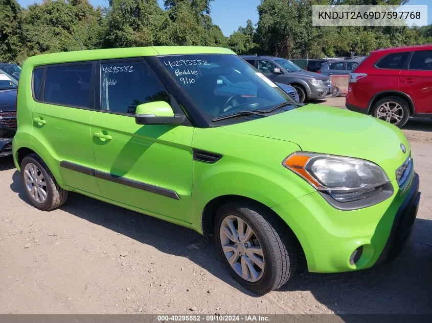 2013 Kia Soul + VIN: KNDJT2A69D7597768 Lot: 40295552