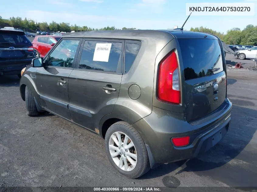 2013 Kia Soul + VIN: KNDJT2A64D7530270 Lot: 40300966