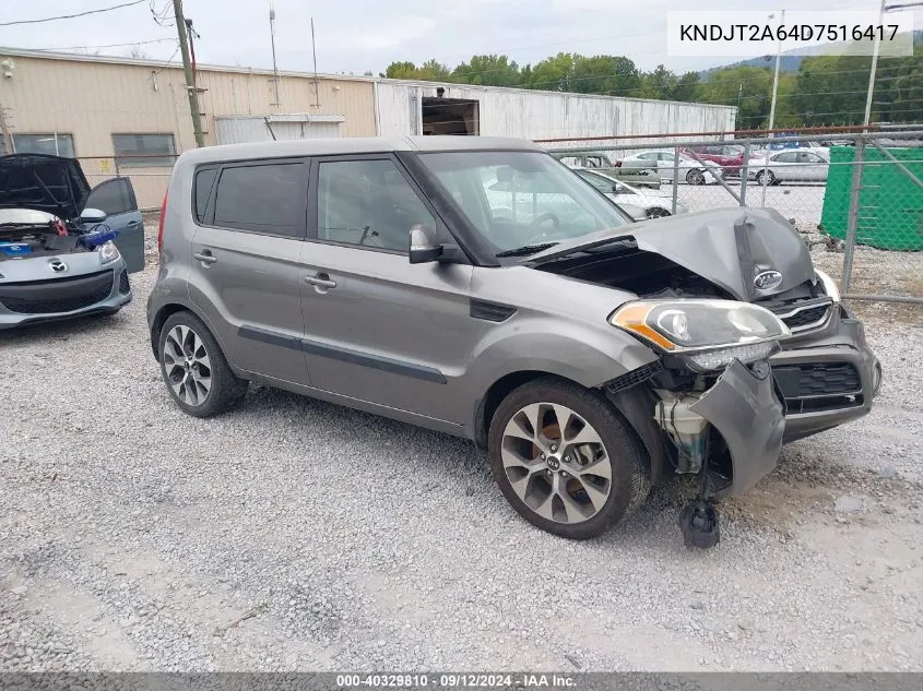 2013 Kia Soul ! VIN: KNDJT2A64D7516417 Lot: 40329810