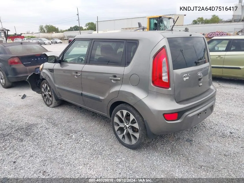 2013 Kia Soul ! VIN: KNDJT2A64D7516417 Lot: 40329810