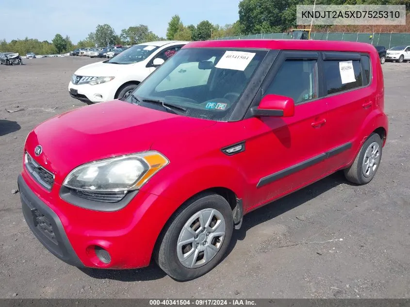 KNDJT2A5XD7525310 2013 Kia Soul