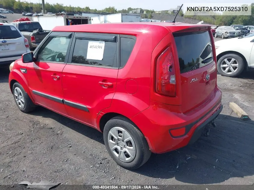 KNDJT2A5XD7525310 2013 Kia Soul