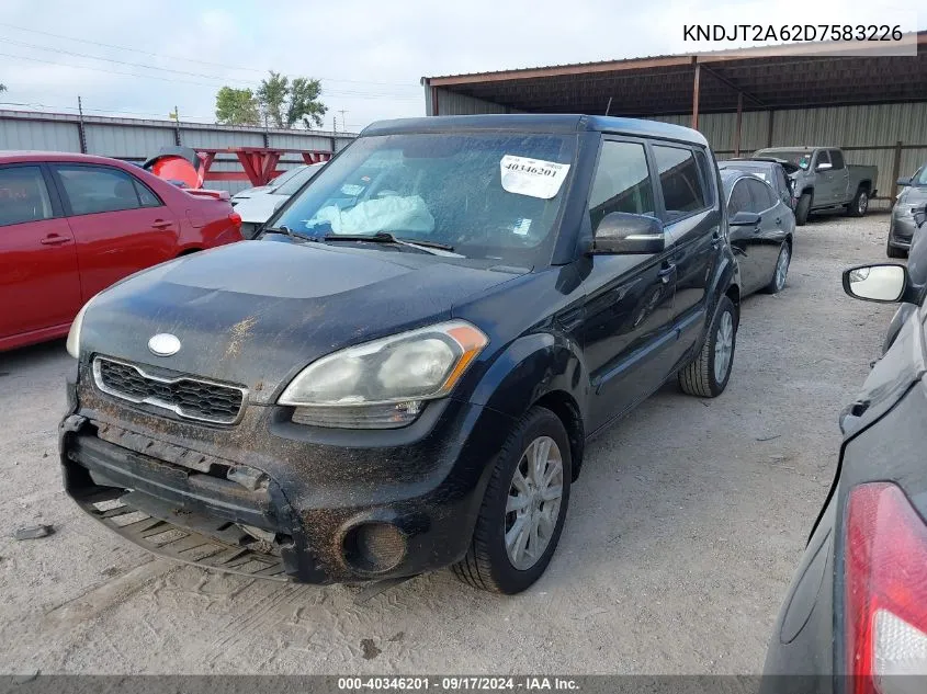 2013 Kia Soul +/!/Sport VIN: KNDJT2A62D7583226 Lot: 40346201