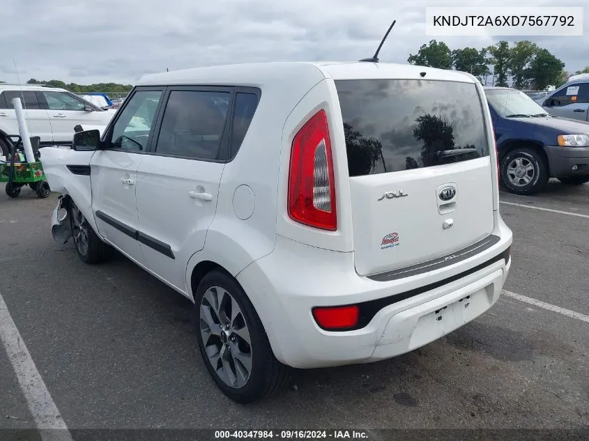 2013 Kia Soul ! VIN: KNDJT2A6XD7567792 Lot: 40347984