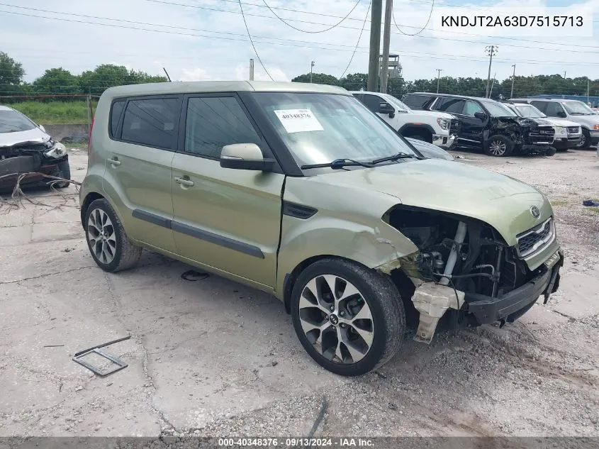 2013 Kia Soul ! VIN: KNDJT2A63D7515713 Lot: 40348376