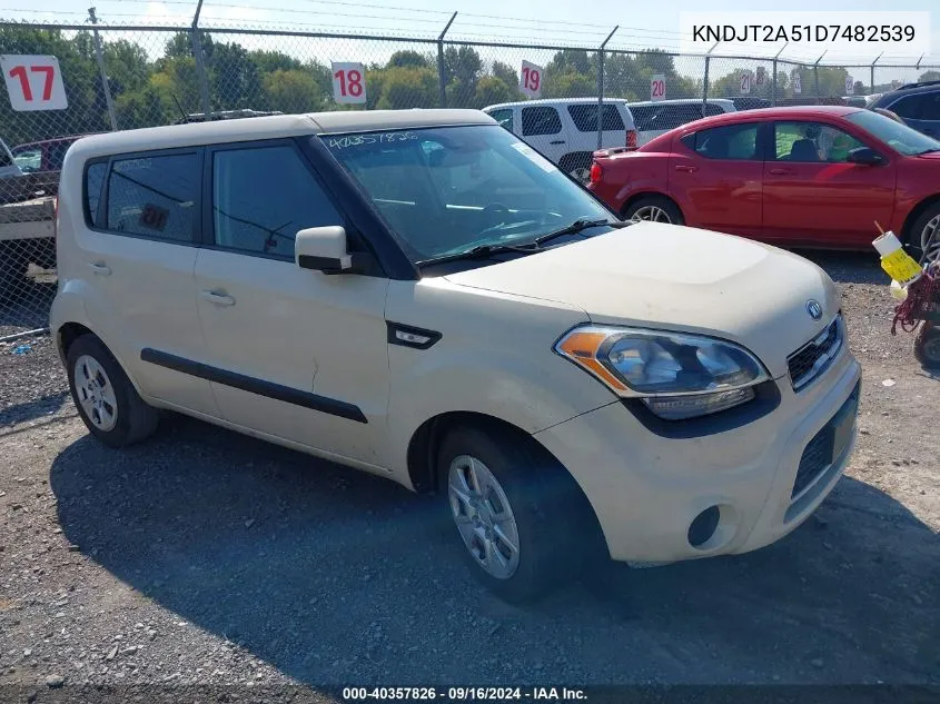 2013 Kia Soul VIN: KNDJT2A51D7482539 Lot: 40357826