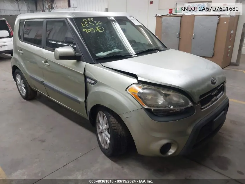 2013 Kia Soul VIN: KNDJT2A57D7601680 Lot: 40361018