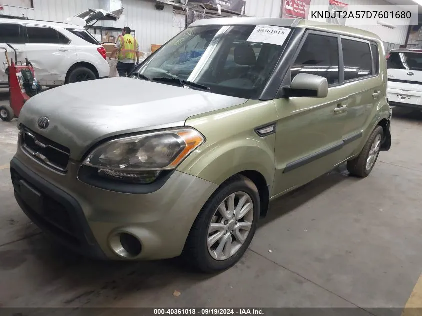 2013 Kia Soul VIN: KNDJT2A57D7601680 Lot: 40361018