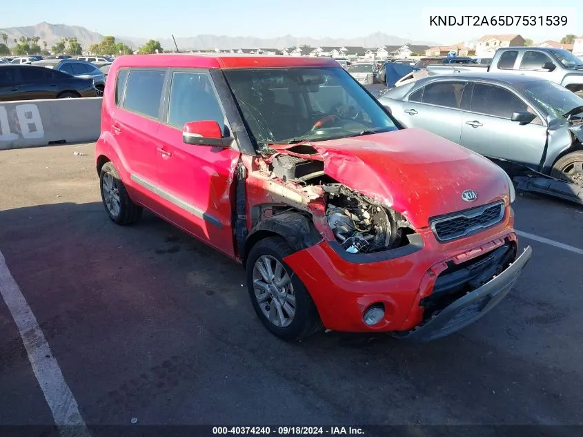 2013 Kia Soul + VIN: KNDJT2A65D7531539 Lot: 40374240