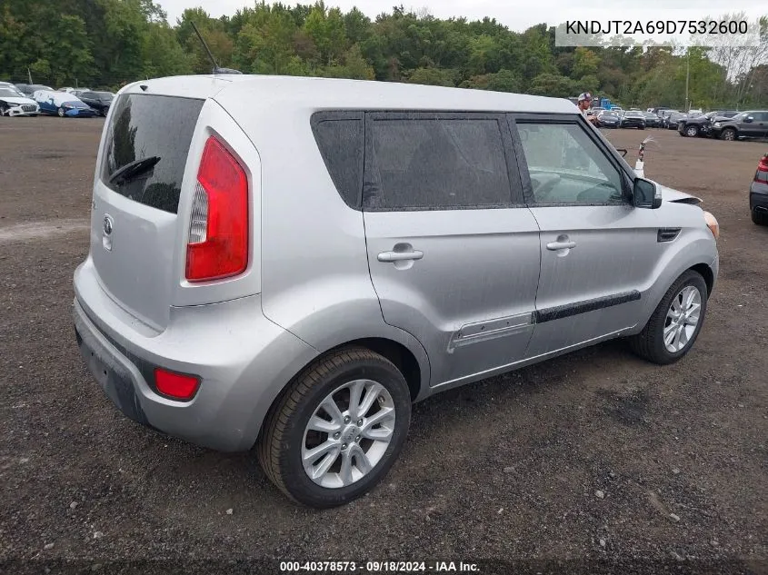 2013 Kia Soul + VIN: KNDJT2A69D7532600 Lot: 40378573