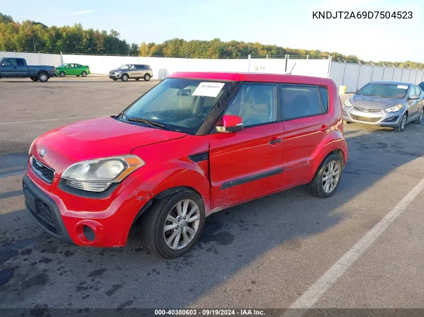 2013 Kia Soul + VIN: KNDJT2A69D7504523 Lot: 40380603