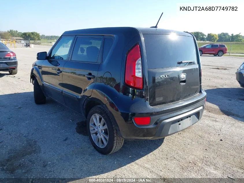 2013 Kia Soul + VIN: KNDJT2A68D7749782 Lot: 40381524