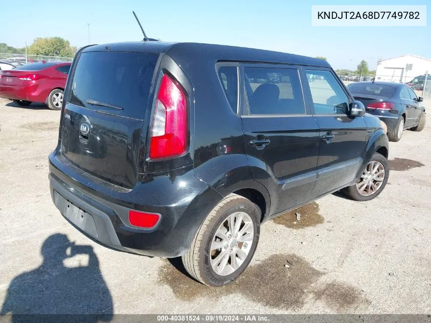 2013 Kia Soul + VIN: KNDJT2A68D7749782 Lot: 40381524