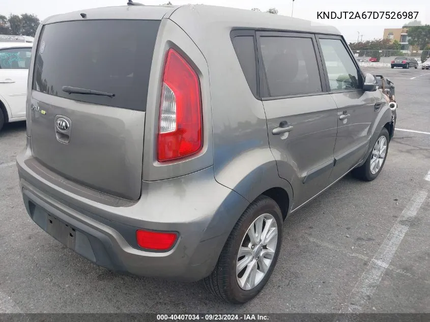 2013 Kia Soul + VIN: KNDJT2A67D7526987 Lot: 40407034