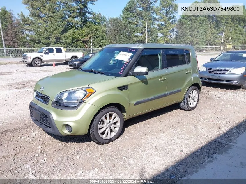 KNDJT2A63D7549800 2013 Kia Soul +