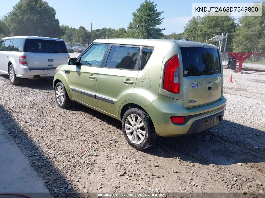 KNDJT2A63D7549800 2013 Kia Soul +