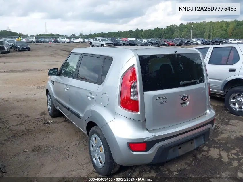 2013 Kia Soul VIN: KNDJT2A25D7775463 Lot: 40409453