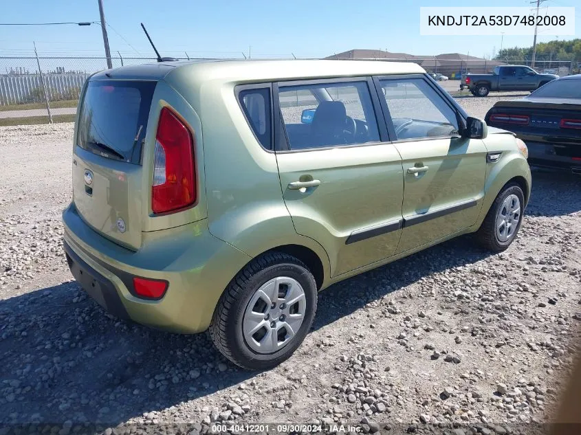 KNDJT2A53D7482008 2013 Kia Soul