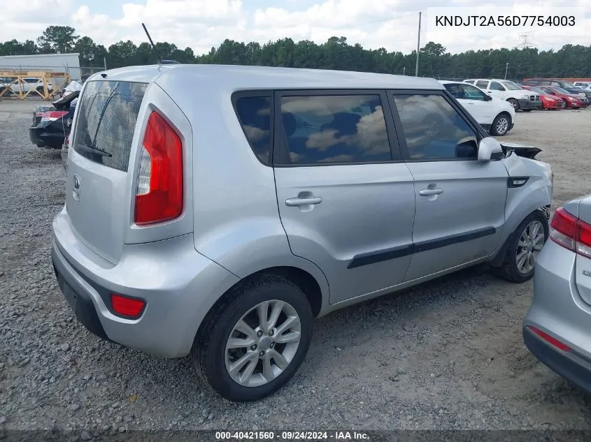 2013 Kia Soul VIN: KNDJT2A56D7754003 Lot: 40421560