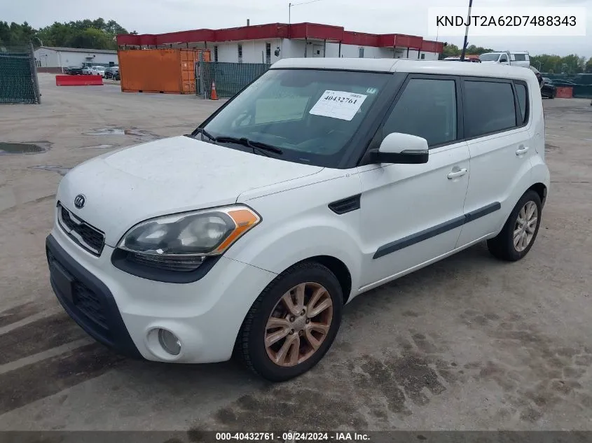 2013 Kia Soul + VIN: KNDJT2A62D7488343 Lot: 40432761