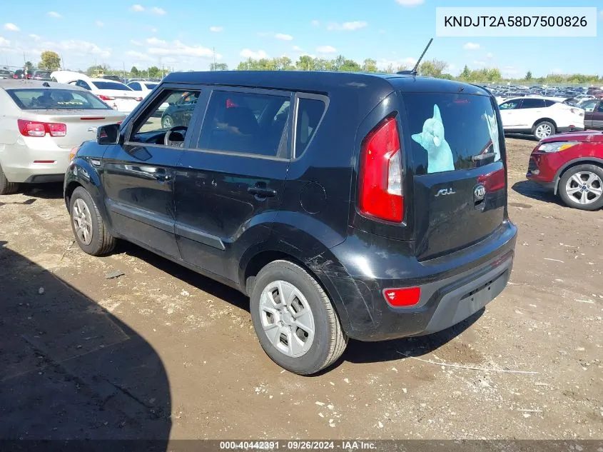 KNDJT2A58D7500826 2013 Kia Soul