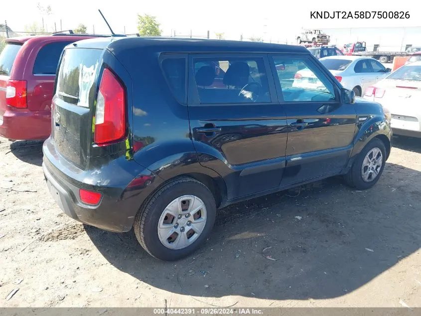 KNDJT2A58D7500826 2013 Kia Soul