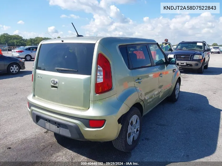 KNDJT2A58D7522843 2013 Kia Soul