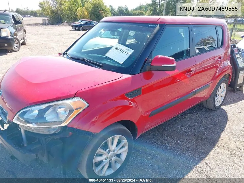 2013 Kia Soul +/!/Sport VIN: KNDJT2A60D7489555 Lot: 40451133