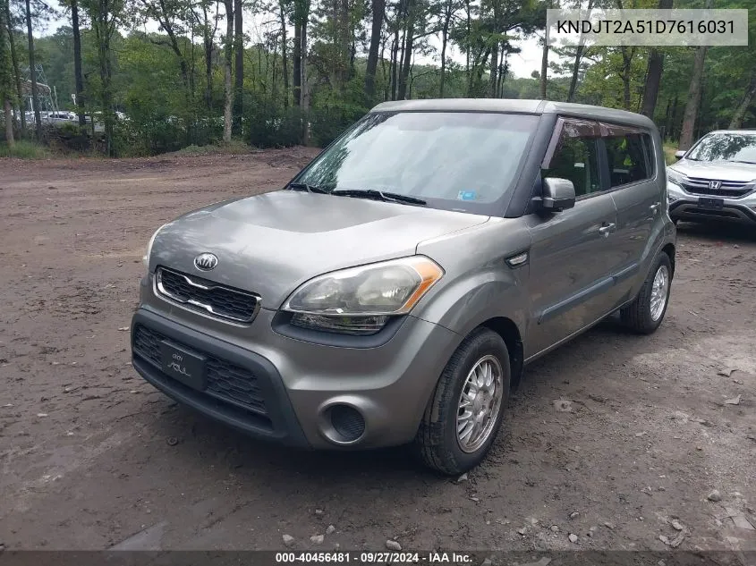 2013 Kia Soul VIN: KNDJT2A51D7616031 Lot: 40456481