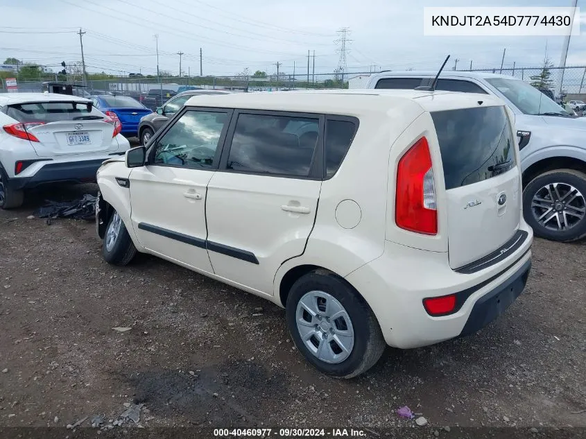 KNDJT2A54D7774430 2013 Kia Soul