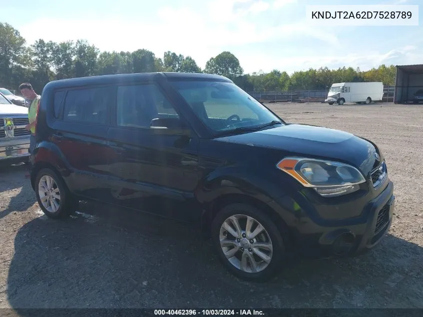 2013 Kia Soul + VIN: KNDJT2A62D7528789 Lot: 40462396