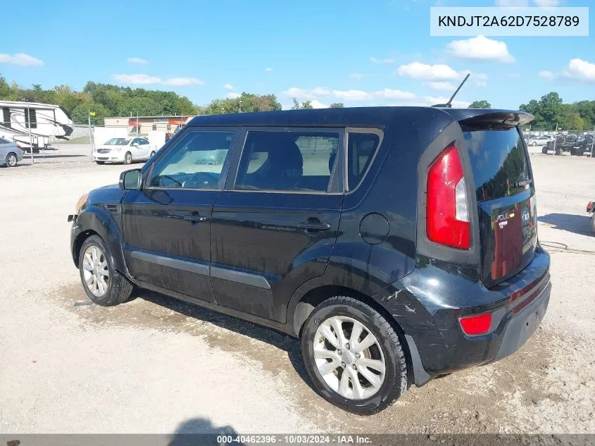 2013 Kia Soul + VIN: KNDJT2A62D7528789 Lot: 40462396