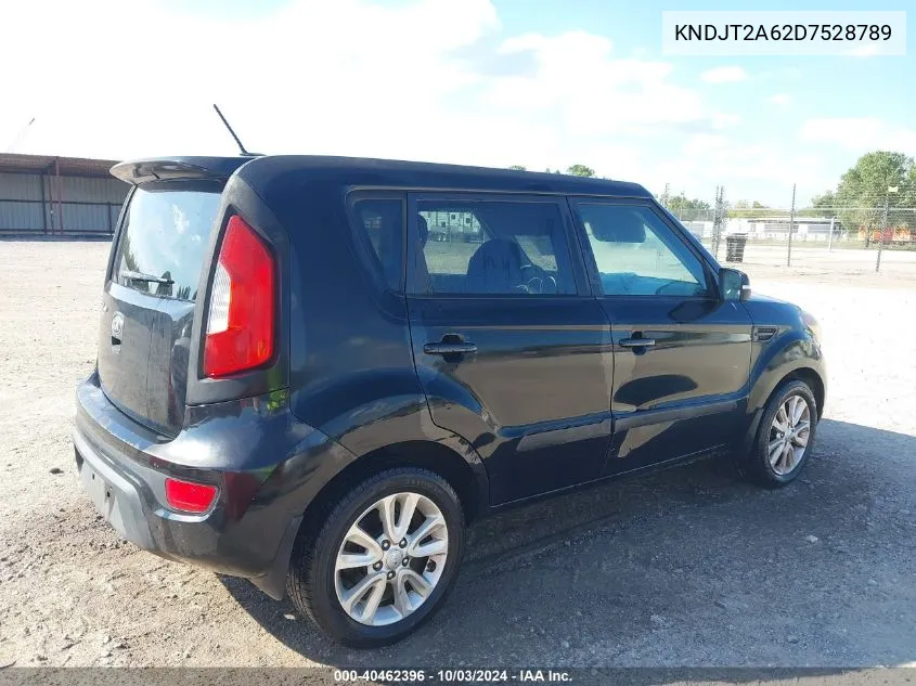 2013 Kia Soul + VIN: KNDJT2A62D7528789 Lot: 40462396