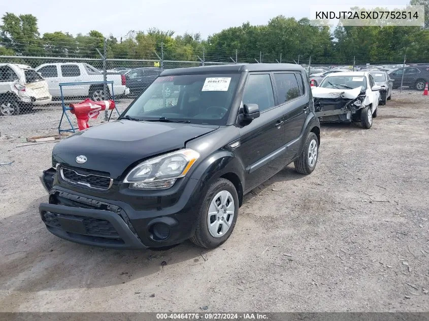 2013 Kia Soul VIN: KNDJT2A5XD7752514 Lot: 40464776