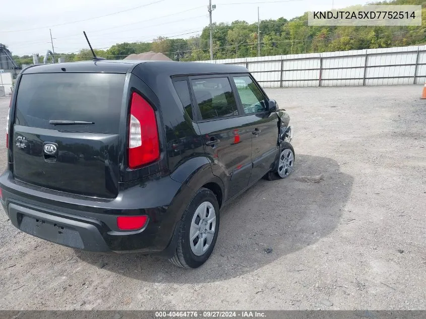 2013 Kia Soul VIN: KNDJT2A5XD7752514 Lot: 40464776