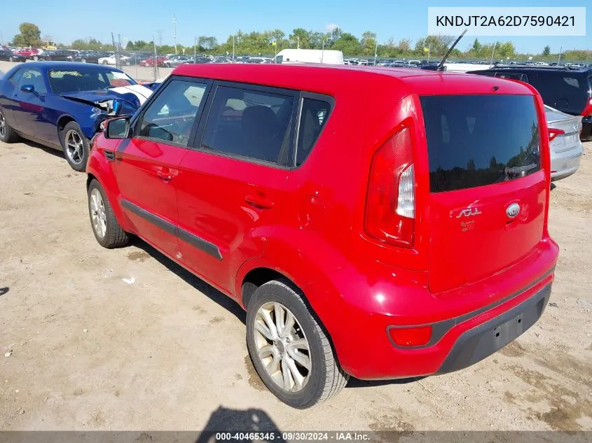 2013 Kia Soul +/!/Sport VIN: KNDJT2A62D7590421 Lot: 40465345