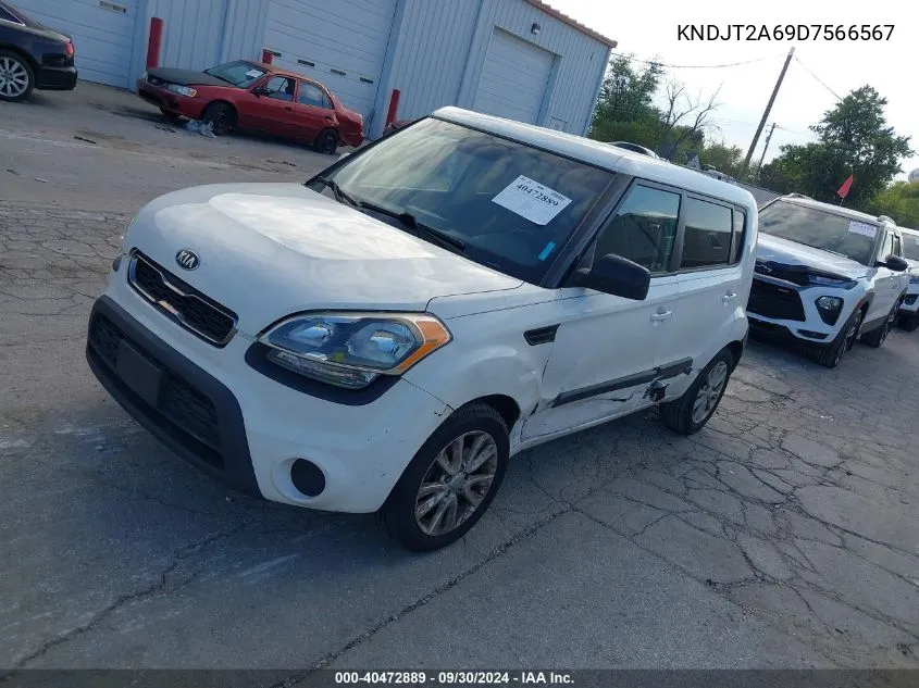 2013 Kia Soul + VIN: KNDJT2A69D7566567 Lot: 40472889