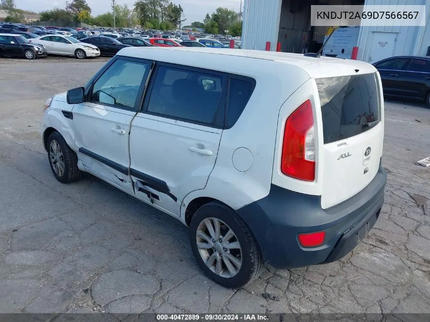 2013 Kia Soul + VIN: KNDJT2A69D7566567 Lot: 40472889