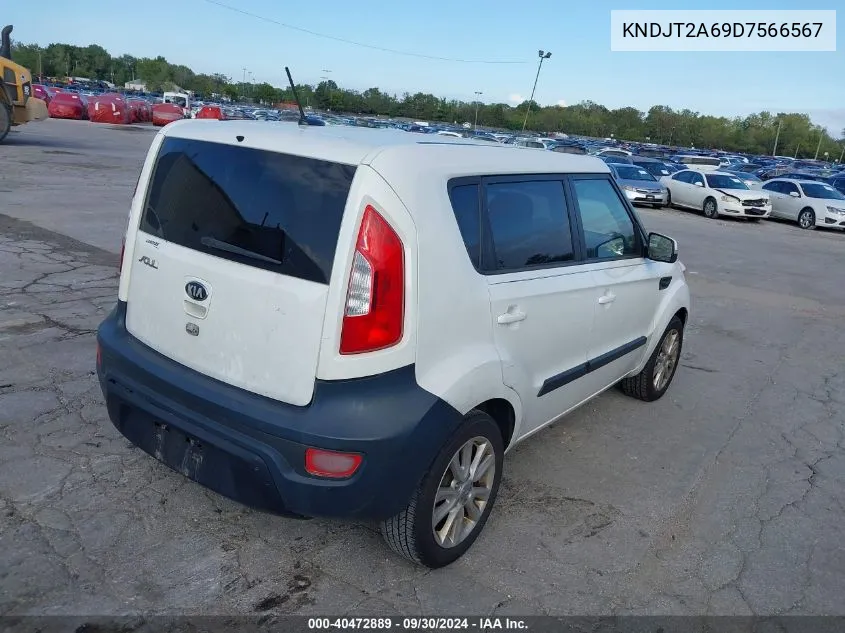 2013 Kia Soul + VIN: KNDJT2A69D7566567 Lot: 40472889