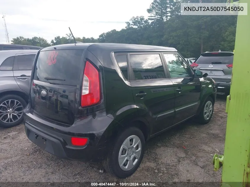 2013 Kia Soul Base VIN: KNDJT2A50D7545050 Lot: 40474447