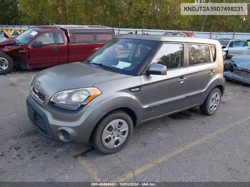 2013 Kia Soul VIN: KNDJT2A59D7498231 Lot: 40494683