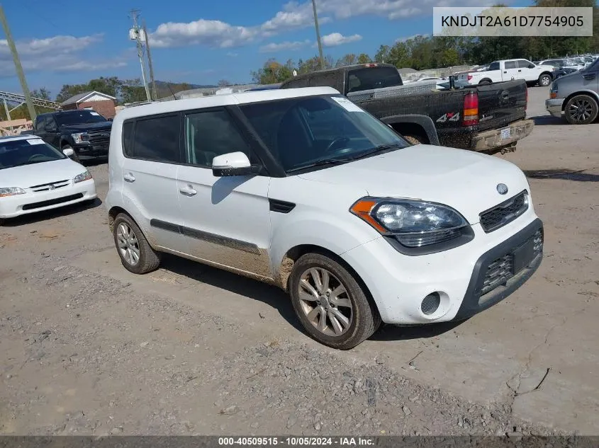 2013 Kia Soul + VIN: KNDJT2A61D7754905 Lot: 40509515