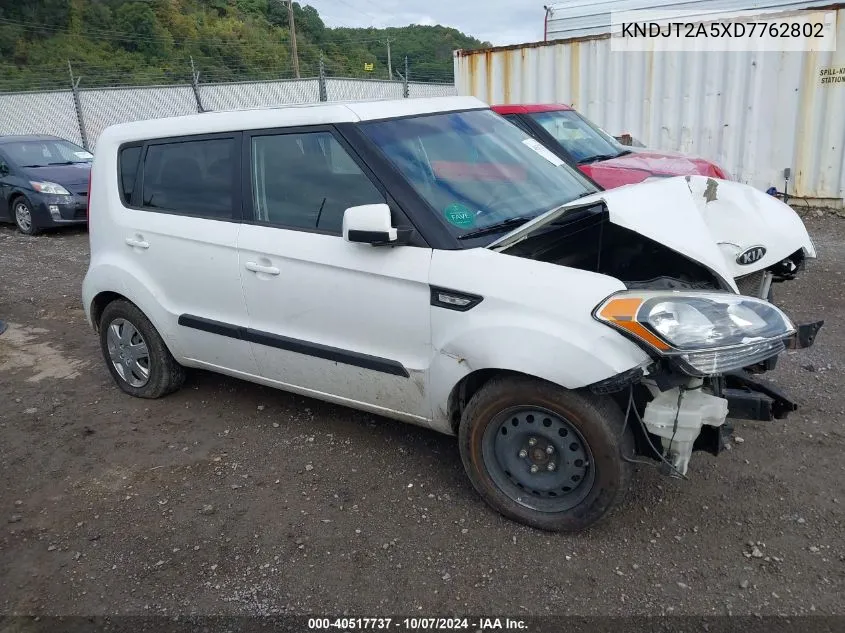 2013 Kia Soul VIN: KNDJT2A5XD7762802 Lot: 40517737