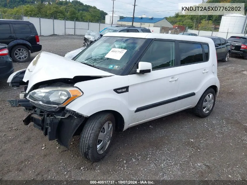 2013 Kia Soul VIN: KNDJT2A5XD7762802 Lot: 40517737