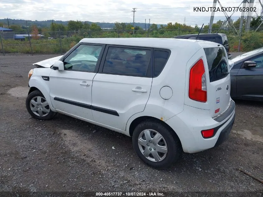 2013 Kia Soul VIN: KNDJT2A5XD7762802 Lot: 40517737