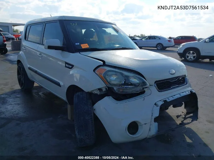 2013 Kia Soul VIN: KNDJT2A53D7561534 Lot: 40522388